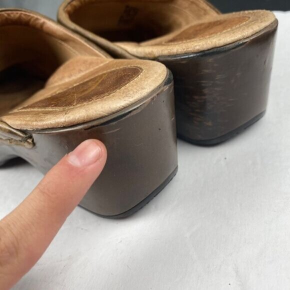 Dansko Balance Clog Women's size 38 Brown Leather Slip On Mule - Picture 9 of 14